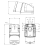 Socle de prise mâle CEE 2P+T 16A étanche IP44 ou IP67 IDE