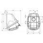 Socle de prise femelle CEE 2P+T 16A étanche IP44 ou IP67 IDE