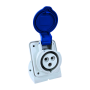 Socle de prise femelle 2P+T 32A étanche IP44 ou IP67 IDE