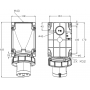 Socle de prise mâle P17 2P+T 63A étanche IP67 à encastrer IDE