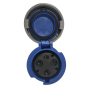 Prise mobile femelle 2P+T 63A IP67 avec ou sans fil pilote IDE