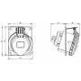 Prise femelle 3P+T 32A étanche IP44 ou IP67 à encastrer sur coffret IDE
