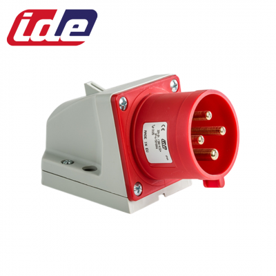 Socle de prise mâle 3P+T 32A étanche IP44 ou IP67 IDE