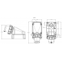 Socle de prise mâle 3P+T 63A étanche IP67 IDE