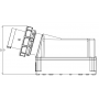 Socle de prise mâle 3P+T 125A étanche IP67 IDE