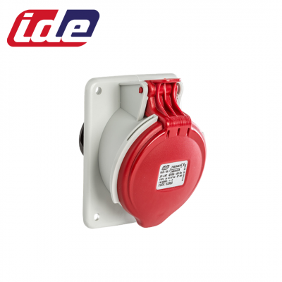 Prise femelle 3P+N+T 16A étanche IP44 ou IP67 à encastrer sur coffret IDE