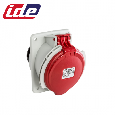 Prise femelle 3P+N+T 32A étanche IP44 ou IP67 à encastrer sur coffret IDE