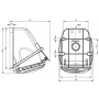 Socle de prise femelle 3P+N+T 32A étanche IP44 ou IP67 IDE