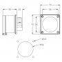 Prise mâle 3P+N+T 32A étanche IP44 ou IP67 à encastrer sur coffret IDE