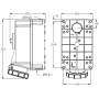 Base murale avec sectionneur condamnable 3P+N+T 63A étanche IP67 IDE