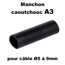 Manchon caoutchouc A3 pour cable de 5 à 9mm en sachet de 100 Hilpress