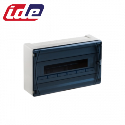 Coffret de distribution GOLD IP40 18 modules porte transparente IDE