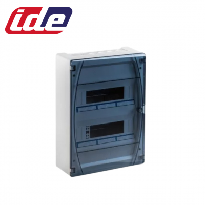 Coffret de distribution GOLD IP40 2x12 modules porte transparente IDE