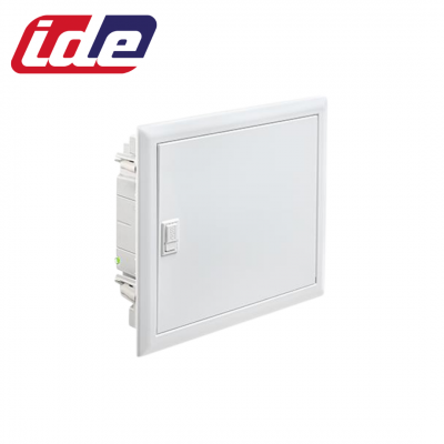 Coffret de distribution GOLD MÉTAL IP40 14 modules encastrable avec barres de neutre et terre à vis IDE