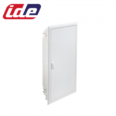 Coffret de distribution GOLD MÉTAL IP40 3x14 modules encastrable avec barres de neutre et terre à vis IDE