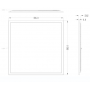 Panneau LED AZURE encastrable 32 à 39W 3825 à 4500lm IP40 avec driver LITED