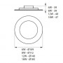 Spot LED encastrable extra plat 6 ou 8W - 390 ou 550lm 4000K KANLUX