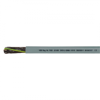 Câble de commande PVC JZ-500 3G1,5mm² gris - couronne de 100 mètres