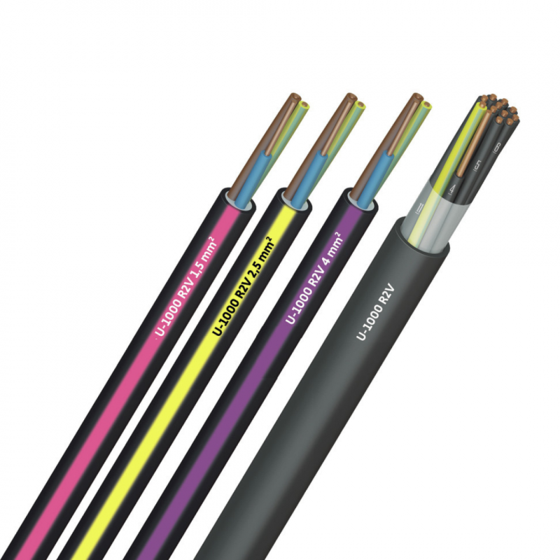U1000 R2v Câble électrique U1000 R02V section 1,5 à 25mm²