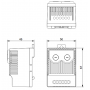 Thermostat 1NO+1NF pour armoire électrique IDE