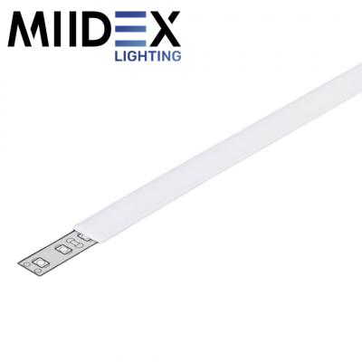 Diffuseur blanc pour profilé 10.2mm pour bandeaux LED - 2 mètres MIIDEX LIGHTING