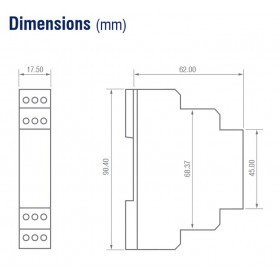Relais temporisé multifonction 24V 230V AC/DC - 10 fonctions