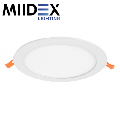 Downlight LED fixe rond blanc 12W 3000K Ø175mm MIIDEX LIGHTING