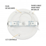 Downlight LED fixe rond blanc 12W Ø165mm - réglable CCT - diamètre de perçage ajustable MIIDEX LIGHTING