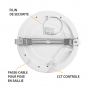 Downlight LED fixe rond blanc 24W Ø300mm - réglable CCT - diamètre de perçage ajustable MIIDEX LIGHTING