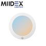 Downlight LED fixe rond blanc 18W Ø230mm - CCT - diamètre de perçage ajustable - détecteur IR MIIDEX LIGHTING