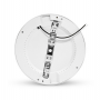 Downlight LED fixe rond blanc 18W Ø230mm - CCT - diamètre de perçage ajustable - détecteur IR MIIDEX LIGHTING