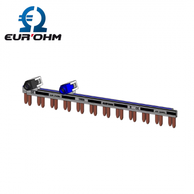 Peigne horizontal 1P+N 63A 12 modules avec bornier EUR'OHM