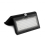 Applique murale LED solaire noire 8W avec détecteur IR - 4000K IP65 MIIDEX LIGHTING
