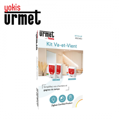 Kit va-et-vient radio avec télérupteur et émetteurs radio YOKIS