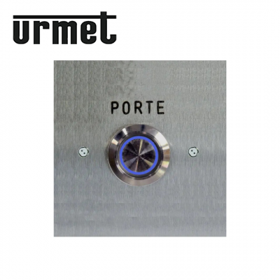 Bouton poussoir lumineux de sortie 1NO+1NF 90x90mm URMET