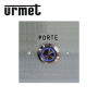 Bouton poussoir lumineux de sortie 1NO+1NF 90x90mm URMET