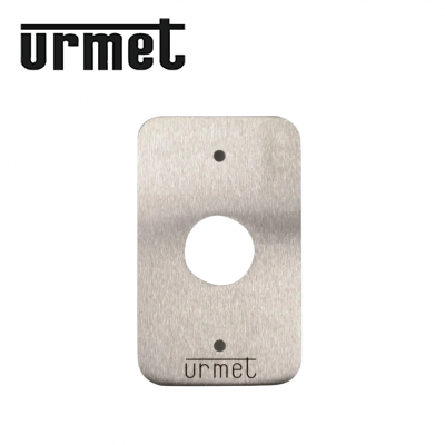 Façade en inox poteau technique pour lecteur T25 60x100mm URMET