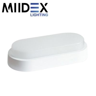 Plafonnier LED ovale 12W 1200lm étanche IP65 MIIDEX LIGHTING