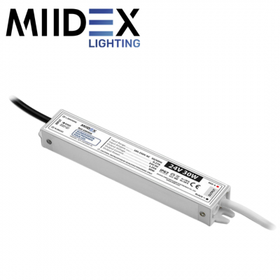 Bloc d’alimentation étanche IP67 pour LED 30W 24V DC MIIDEX LIGHTING