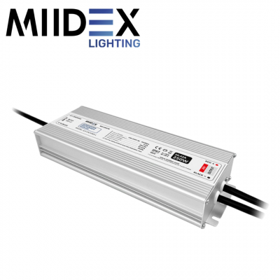 Bloc d’alimentation étanche IP67 pour LED 250W 24V DC MIIDEX LIGHTING