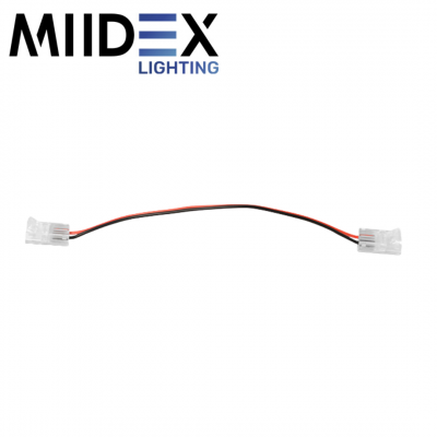 Câble connecteur double rapide pour bandeaux LED 10mm monochrome IP54 MIIDEX LIGHTING