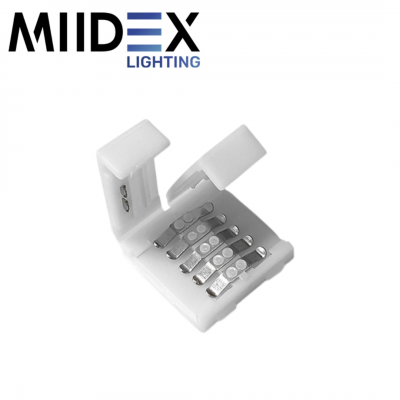 Connecteur double rapide pour bandeaux LED 12mm RGB + blanc IP20 MIIDEX LIGHTING