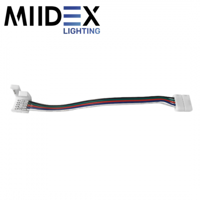Câble connecteur double rapide pour bandeaux LED 12mm RGB + blanc IP20 MIIDEX LIGHTING
