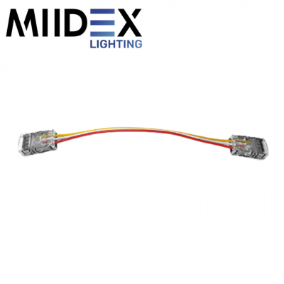 Câble connecteur double rapide pour bandeaux LED 10mm CCT IP20 MIIDEX LIGHTING