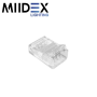 Connecteur droit de jonction pour bandeaux LED 10mm RGB IP54 MIIDEX LIGHTING