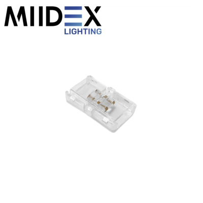 Connecteur droit de jonction pour bandeaux LED 10mm monochrome IP67 MIIDEX LIGHTING
