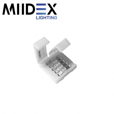 Connecteur droit de jonction pour bandeaux LED 10mm RGB + blanc IP67 MIIDEX LIGHTING