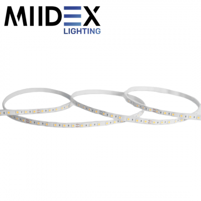 Ruban LED blanc 5 mètres 60LED 9W 3000K 24V IP67 MIIDEX LIGHTING