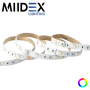 Ruban LED RGB + blanc 4000K 5 mètres 60LED 13W 24V IP20 MIIDEX LIGHTING