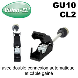 Douille Gu10 céramique avec double connexion automatique